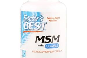 Препарат для суставов и связок Doctor's Best MSM with OptiMSM 1000 mg 180 Caps DRB-00064