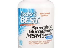 Препарат для суставов и связок Doctor's Best Synergistic Glucosamine MSM Formula, with OptiMSM 180 Caps DRB-00070