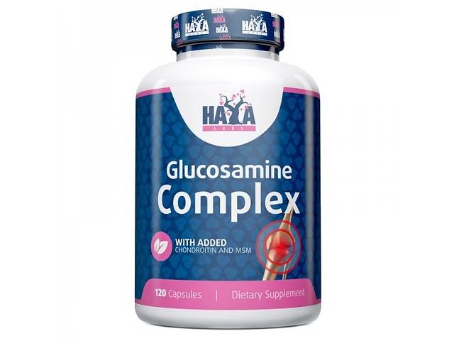 Препарат для суставов и связок Haya Labs Glucosamine Chondroitin & MSM Complex 120 Caps