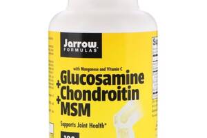 Препарат для суставов и связок Jarrow Formulas Glucosamine + Chondroitin + MSM Combination 120 Caps JRW-19023