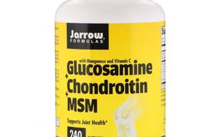 Препарат для суставов и связок Jarrow Formulas Glucosamine + Chondroitin + MSM Combination 240 Caps JRW-19022