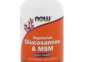 Препарат для суставов и связок NOW Foods Vegetarian Glucosamine & MSM 240 Veg Caps NOW-03131