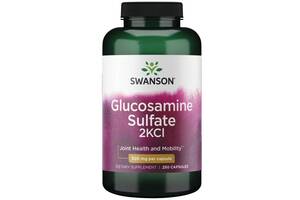 Препарат для суставов и связок Swanson Glucosamine Sulfate 2KCl 500 mg 250 Caps