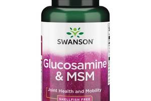 Препарат для суставов и связок Swanson Ultra Glucosamine & MSM - Shellfish Free 60 Veg Caps