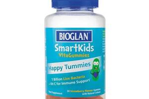 Пробиотик Bioglan Smartkids Happy Tummies 30 Gummies Strawberry