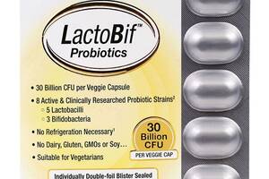 Пробиотик California Gold Nutrition LactoBif Probiotics, 30 Billion CFU 60 Veg Caps CGN00965