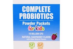Пробиотик Dr. Mercola Complete Probiotics Powder Packets for Kids 30 packs 3,5 g Natural Raspberry Flavor MCL-01198