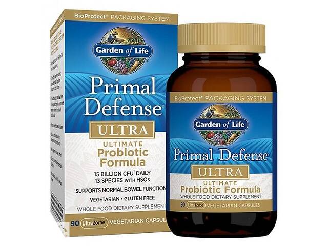 Пробиотик Garden of Life Primal Defense, Ultra, Ultimate Probiotic Formula 90 Veg Caps GOL-11235