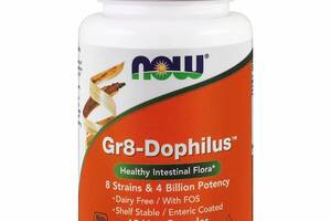 Пробиотик NOW Foods Gr8-Dophilus 4 billion 60 Veg Caps