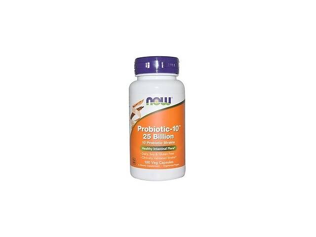 Пробиотик NOW Foods Probiotic-10 25 billion 100 Veg Caps