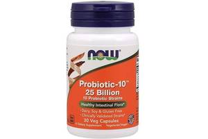 Пробиотик NOW Foods Probiotic-10 25 billion 30 Veg Caps