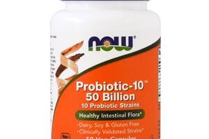 Пробиотик NOW Foods Probiotic-10 50 billion 50 Veg Caps NOW-02928
