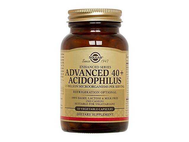 Пробиотик Solgar Advanced 40+ Acidophilus 60 Veg Caps