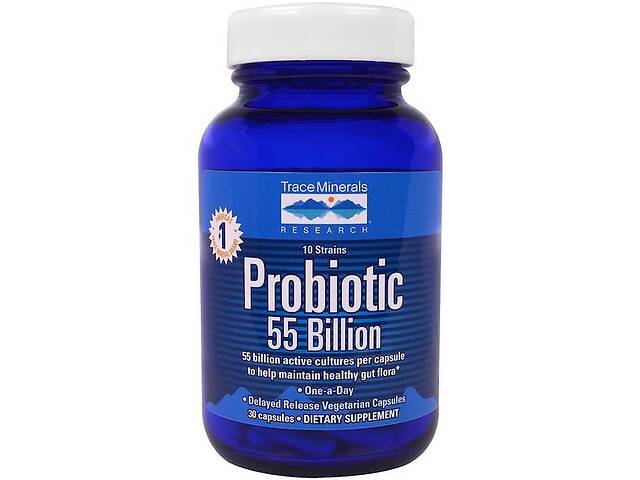 Пробиотик Trace Minerals Probiotic, 55 Billion 30 Caps TMR-00212