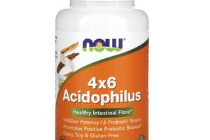 Пробиотики 4x6 Acidophilus Now Foods 120 растительных капсул