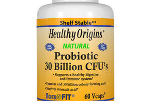 Пробиотики для улучшения пищеварения Healthy Origins 60 гелевых капсул (HO55515)