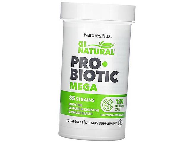 Пробиотики GI Natural Probiotic Mega Nature's Plus 30капс (69375009)