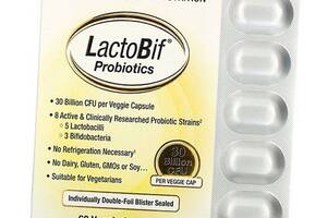 Пробіотики, LactoBif Probiotics 30 Billion, California Gold Nutrition 60вегкапс (69427002)
