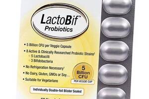 Пробиотики LactoBif Probiotics 5 Billion California Gold Nutrition 60вегкапс (69427001)