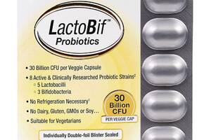 Пробиотики LactoBif, Probiotics, California Gold Nutrition, 30 млрд КОЕ, 60 овощных капсул