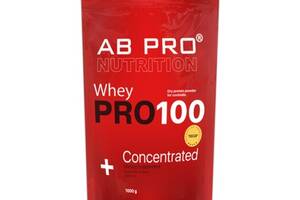 Протеин AB PRO PRO 100 Whey Concentrated 1000 g /27 servings/ Клубника