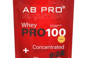 Протеин AB PRO PRO 100 Whey Concentrated 2000 g /55 servings/ Клубника