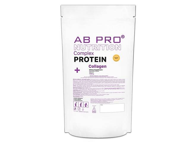 Протеин AB PRO PROTEIN COMPLEX + COLLAGEN 1000 g /10 servings/ Банан-Абрикос