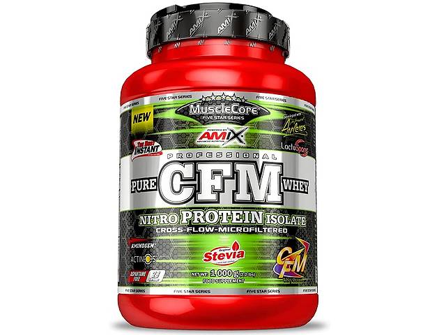 Протеин Amix Nutrition MuscleCore CFM Nitro Protein Isolate 1000 g /28 servings/ Strawberry