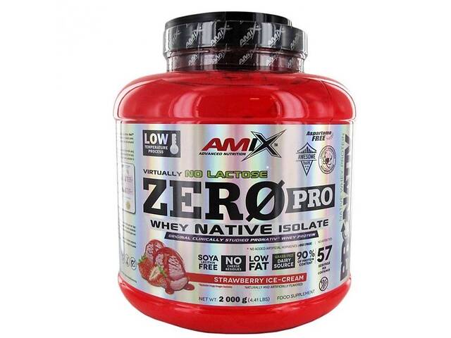 Протеин Amix Nutrition ZeroPro Protein 2000 g /57 servings/ Strawberry Ice Cream
