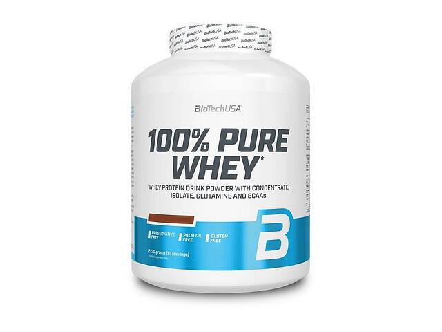 Протеин BioTechUSA 100% Pure Whey 2270 g 81 servings Raspberry Cheesecake