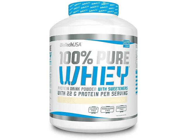 Протеин BioTechUSA 100% Pure Whey 2270 g 81 servings Unflavored