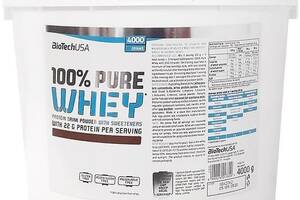 Протеин BioTechUSA 100% Pure Whey 4000 g 142 servings Hazelnut