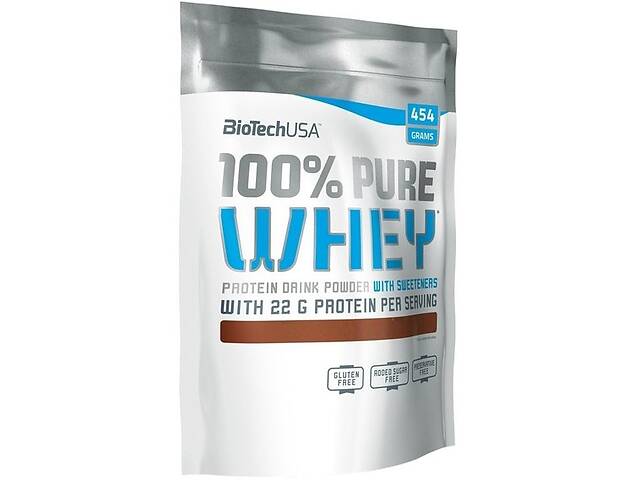 Протеин BioTechUSA 100% Pure Whey 454 g /16 servings/ Caramel Cappuccino