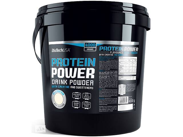 Протеин BioTechUSA Protein Power 4000 g /133 servings/ Vanilla