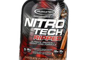 Протеїн для схуднення, Nitro Tech Ripped, Muscle Tech 907г Шоколадне тістечко (29098021)