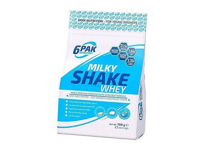 Протеин для восстановления Сывороточный концентрат 6PAK Nutrition Milky Shake Whey 700 г Кофе латте (29350003)