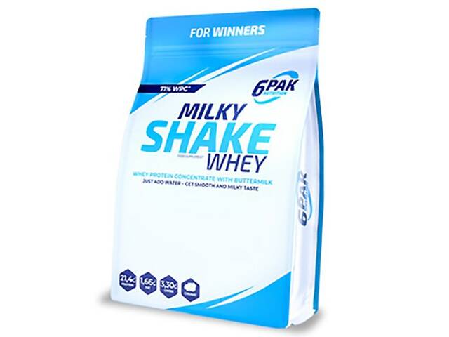 Протеїн для відновлення Сироватковий концентрат 6PAK Nutrition Milky Shake Whey 1800 г Кава латте (29350003)