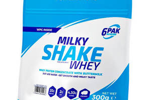 Протеин для восстановления Сывороточный концентрат 6PAK Nutrition Milky Shake Whey 300 г Клубника (29350003)