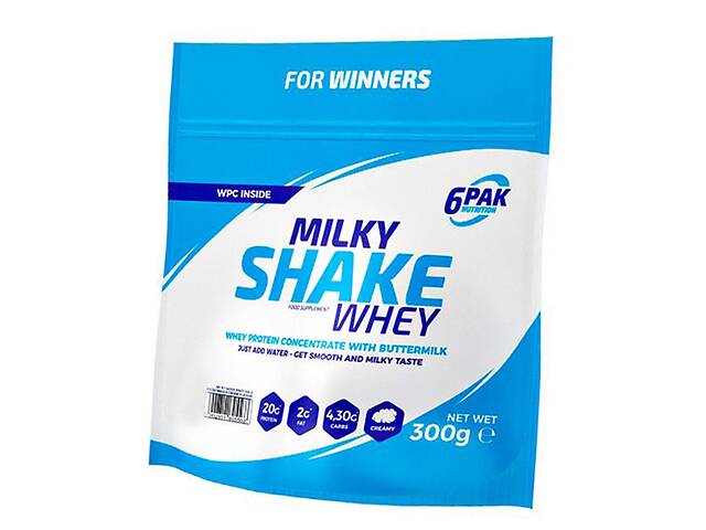 Протеин для восстановления сывороточный концентрат 6PAK Nutrition Milky Shake Whey 6Pak 300 г Печенье (29350003)