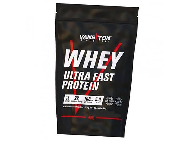 Протеин для восстановления и роста мышечной массы Whey Ultra Fast Protein Vansiton 450г Вишня (29173005)