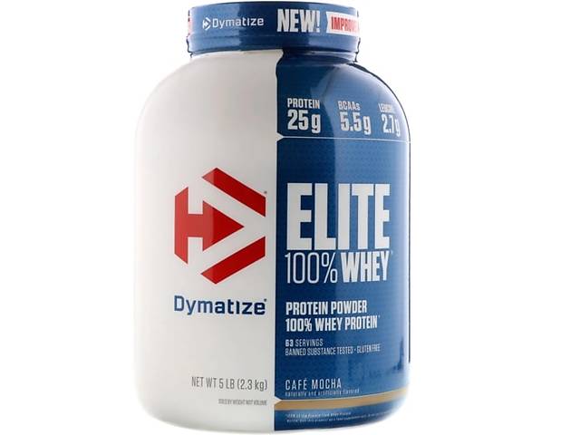 Протеин Dymatize Elite 100% Whey Protein 2300 g /70 servings/ Cafe Mocha