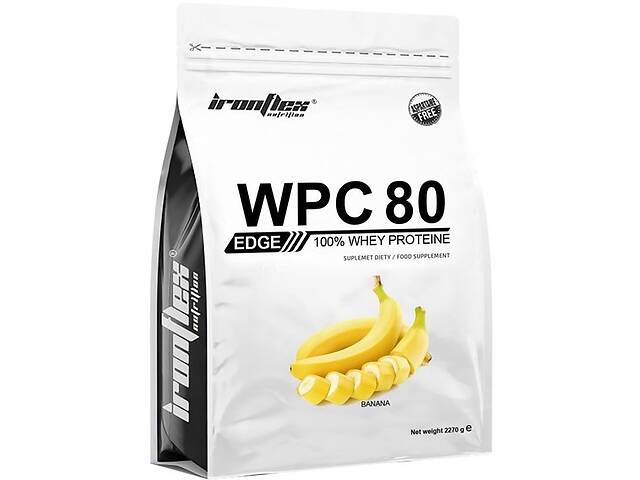 Протеин IronFlex WPC 80eu EDGE 2270 g /75 servings/ Banana