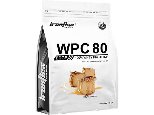 Протеин IronFlex WPC 80eu EDGE 900 g /30 servings/ Creme Brulee ...