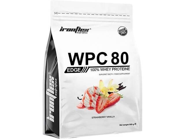 Протеин IronFlex WPC 80eu EDGE 900 g /30 servings/ Strawberry Vanilla