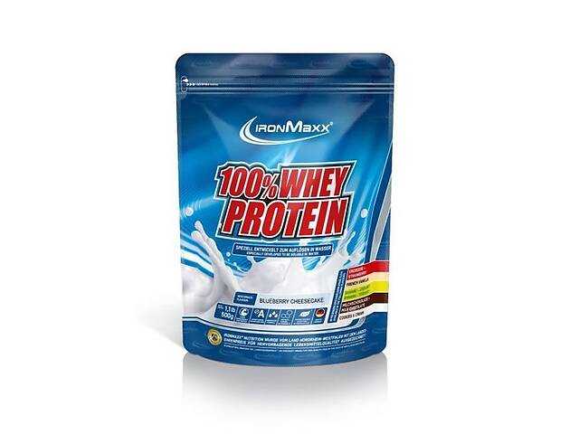 Протеїн IronMaxx 100% Whey Protein 500 g /10 servings/ Blueberry Cheesecake