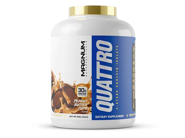 Протеин Magnum Nutraceuticals Quattro 1813 g /50 servings/ Peanut butter cups