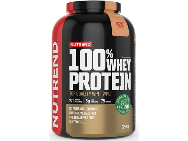 Протеин Nutrend 100% Whey Protein 2250 g /75 servings/ Cookies Cream