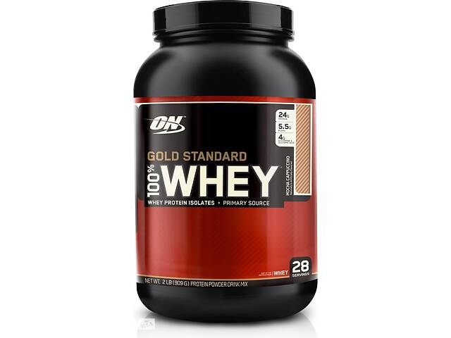 Протеин Optimum Nutrition 100% Whey Gold Standard 909г, мокка/капучино