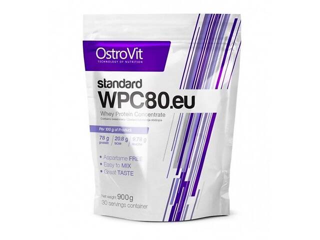 Протеин OstroVit Standard WPC80.eu 900 g /30 servings/ Chocolate Mint