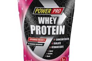 Протеин Power Pro Whey Protein 1000 g /25 servings/ Клубника